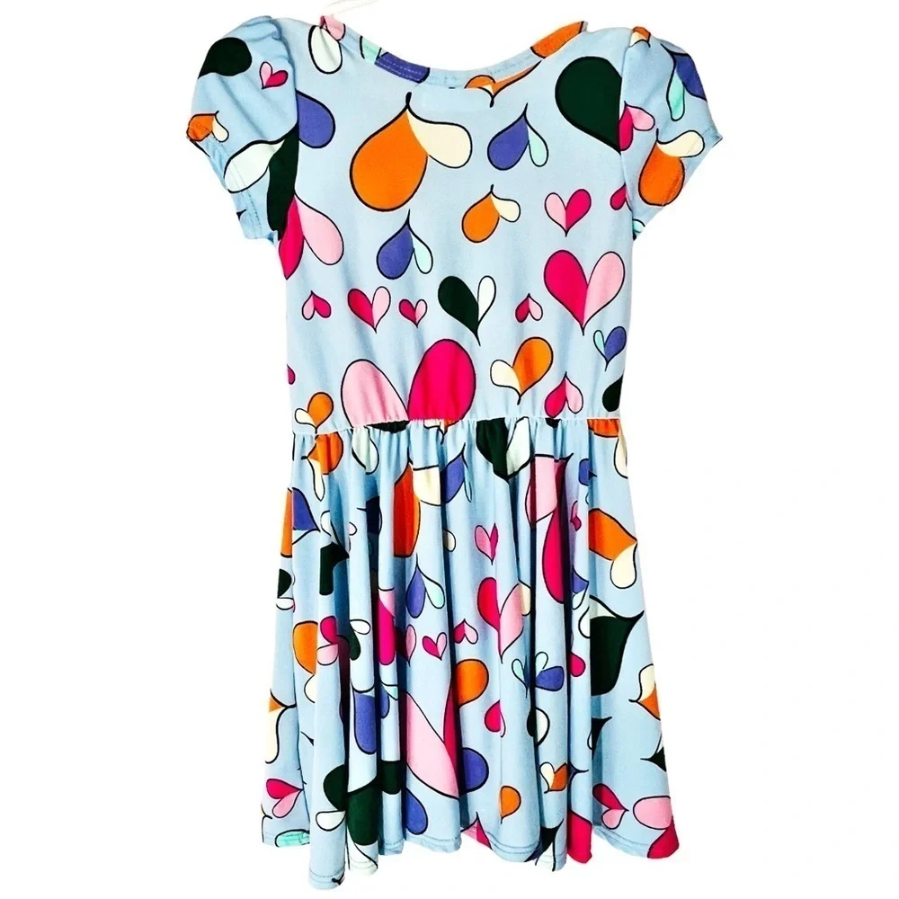 Dot Dot Smile Twirly Blue Heart‎ Dress